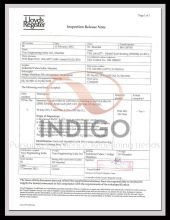 Indigo Llyod's Certificate