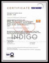 Indigo TUV Certificate